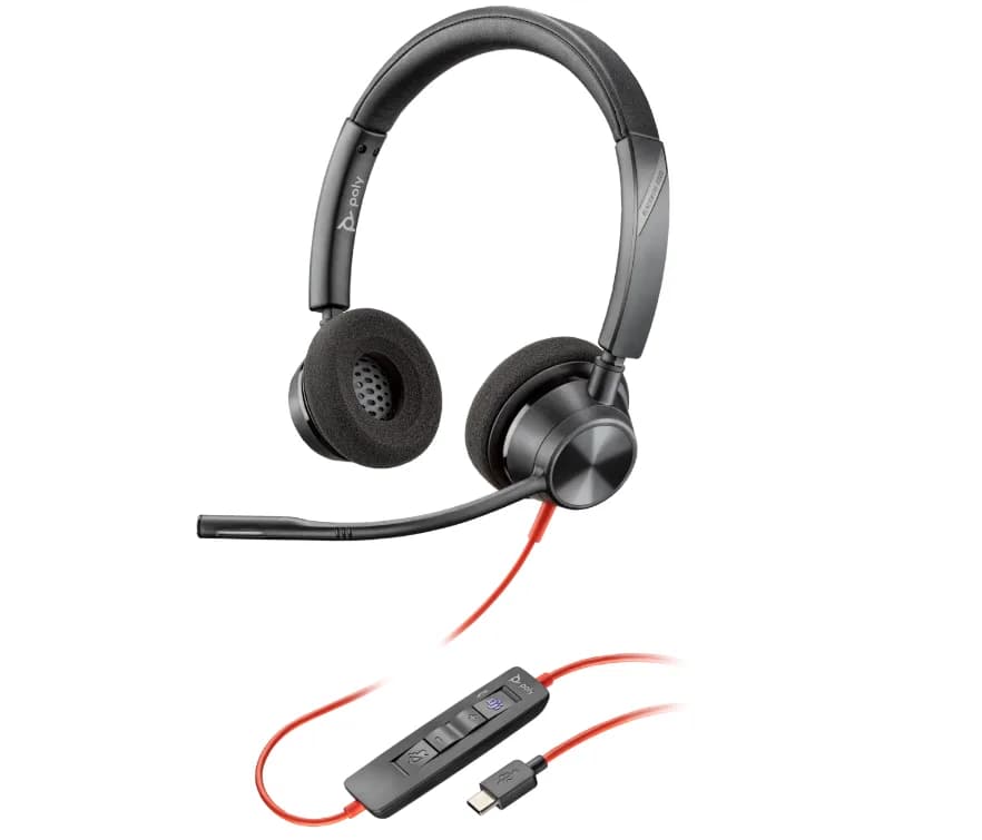 Casti Head-band HP Blackwire 3325, Wired, Negru