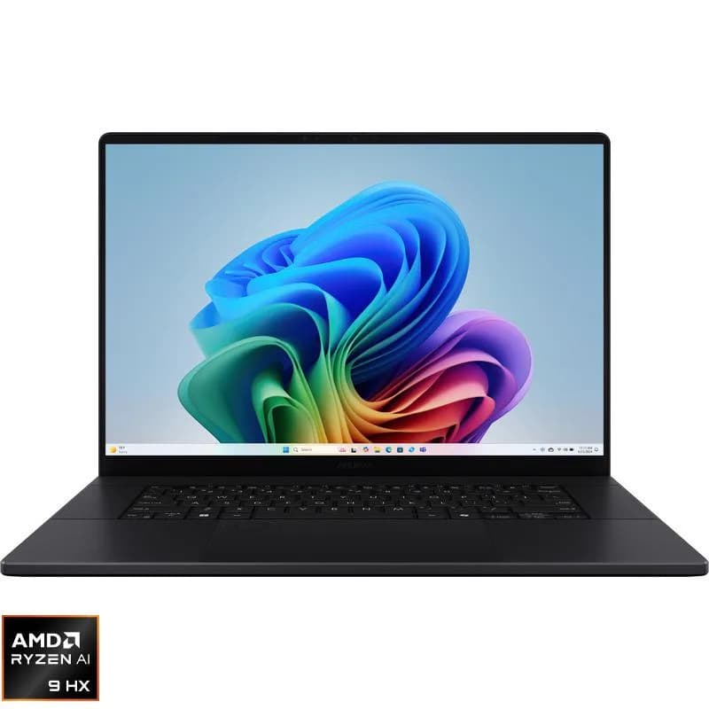 Laptop Consumer ASUS ProArt P16 H7606WM, cu procesor Ryzen AI 9 370, 16'' OLED, 32 GB LPDDR5x, 2 TB, NVIDIA GeForce RTX 5060, 8GB GDDR7, Windows 11 Pro
