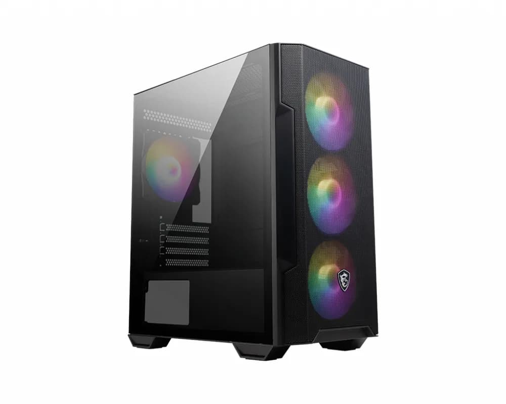 MSI MAG FORGE M100R Case mATX Mini-ITX ABS Plastic SPCC Steel Tempered Glass with A-RGB fans "MAG FORGE M100R"