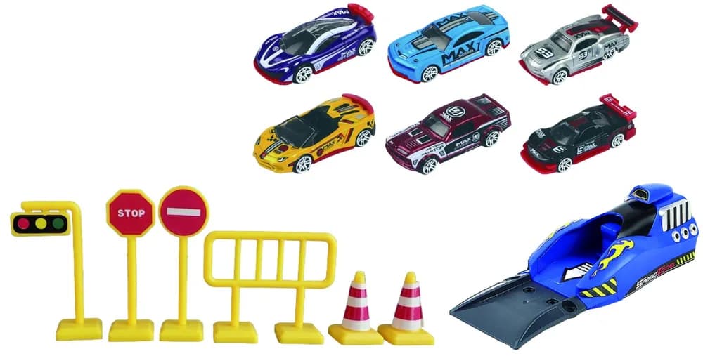 MACHETA DIE CAST, LANSATOR SCARA 1/64, 7.5CM, DIVERSE MODELE SI CULORI- ALBASTRU, GALBEN, BLEU, ROSU, NEGRU, ALB, ARGINTIU — miniatură