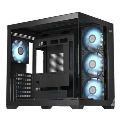 CARCASA PCCooler "C3 T700 ARGB", middle tower, gaming, fara sursa, suporta 10xfan, 4xfan inclus, USB Type-C x 1, USB 3.0 x 1, USB 2.0 x 1, audio+mic, 7 sloturi expansiune, negru, "C3 T700 ARGB BK" — miniatură