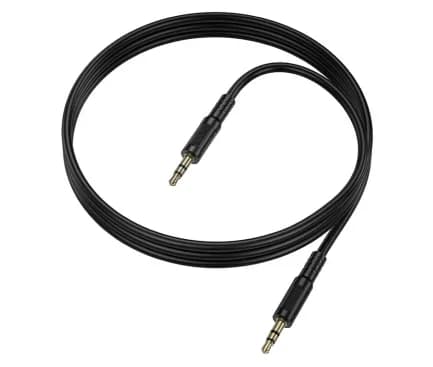 CABLU AUDIO Borofone "BL25", 1 x Jack 3.5mm (T) la 1 x Jack 3.5mm (T), lungime cablu 1m, negru "6941991124754" — miniatură