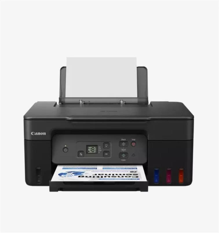 "Multifunctional inkjet color CISS Canon PIXMA G2470, dimensiune A4(Printare, Copiere, Scanare), viteza imprimare 11ipm alb-negru, 6ipm color,rezolutie printare 4800x1200 dpi, imprimare fara margini, alimentarehartie 100 coli, scanner CIS rezolutie 600x1200 dpi, copiere multipla 99copii, Zoom 25 — miniatură