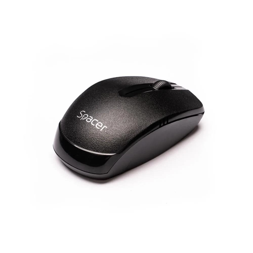 Mouse Wireless SPACER SPMO-161, 1000 dpi, Negru — miniatură
