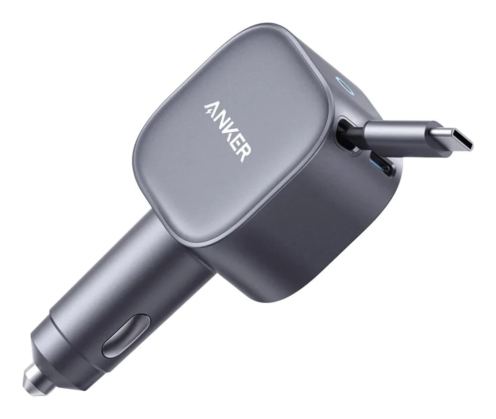 Alimentator auto Anker,"Nano",75W, USB-C Port, Built-In Retractable USB-C Cable, gri "A2738HA2"-0194644272289