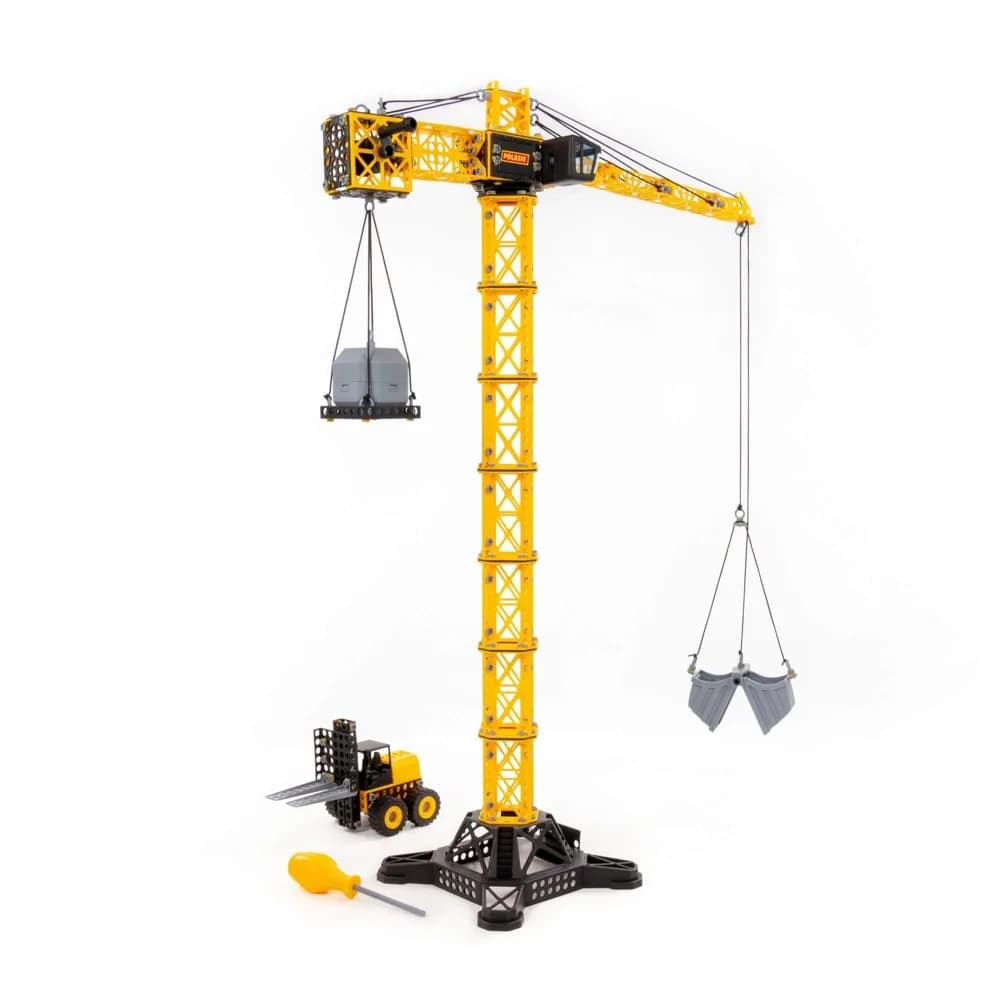 Macara turn JUMBO, cu stivuitor, 68x26x93 cm, Polesie — miniatură