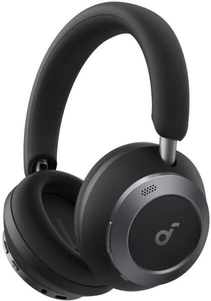 Casti Anker "Soundcore Space One Pro", Over-Ear, utilizare multimedia, Bluetooth 5.3, 4 x mic, durata baterie pana la 60 ore, pliabile, ANC, negru, "A3062G11" - 0194644186845