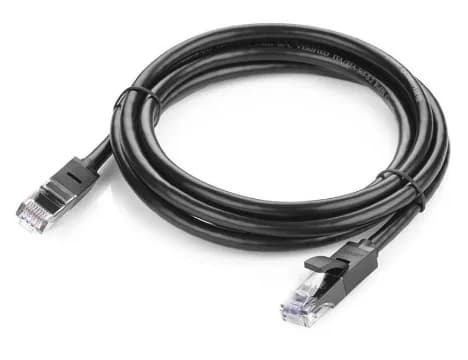 PATCH CORD UTP Ugreen Cat6, "NW102" fire din cupru, viteza maxima 1 Gbps, 1m, negru "20159" - 6957303821594 — miniatură