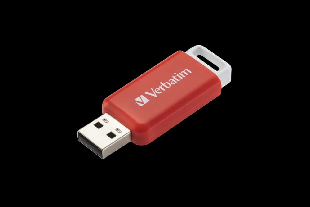 MEMORIE USB VERBATIM DATABAR 16GB USB 2.0 ROSU "49453" — miniatură