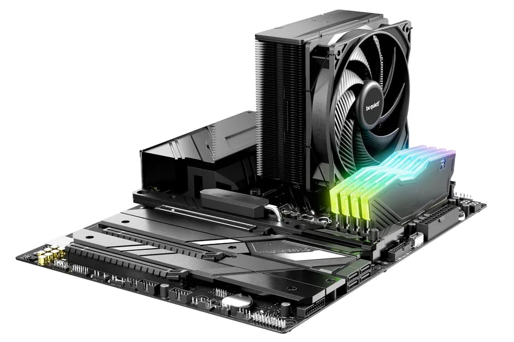 COOLER be quiet "Pure Rock 3 Black" skt. Intel si AMD, racire cu aer, vent. 120mm, 2000 rpm, 4 heatpipes, inaltime 154mm, "BK039" — miniatură