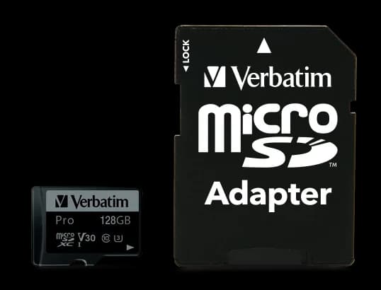 MEMORIE SD CARD VERBATIM 128GB CLASA 10 ADAPTOR INCLUS "47044" — miniatură