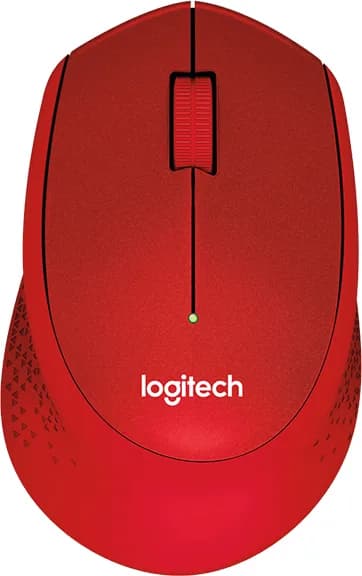 MOUSE LOGITECH, "M330 Silent", PC sau NB, wireless, 2.4GHz, optic, 1000 dpi, butoane/scroll 3/1, rosu, "910-004911"