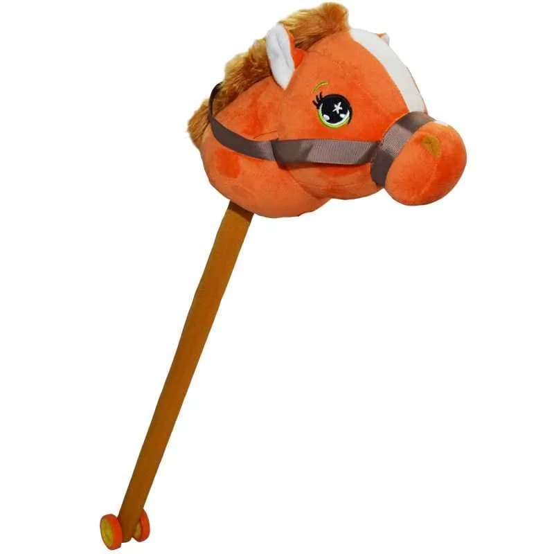 Calut de calarit, cu bat + rotile, cu sunet, 73 cm — miniatură