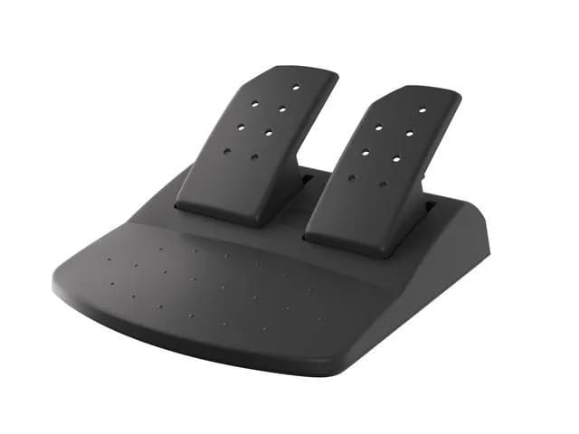 Volan Genesis cu fir Seaborg 350, interfata USB, 15 butoane, rotatie 180°, lungime cablu 200cm, compatibil cu Microsoft XBOX 360, XBOX One, Microsoft XBOX Series S, Microsoft XBOX Series X, Nintendo Switch, PC. Sony PlayStation 3, Sony PlayStation 4, negru/albastru — miniatură