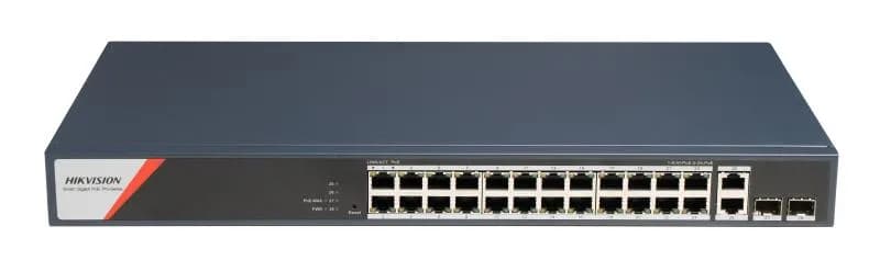 HK SWITCH POE 24 PORTURI SMART MANAGED "DS-3E1528HP-SI-24P2T2F"