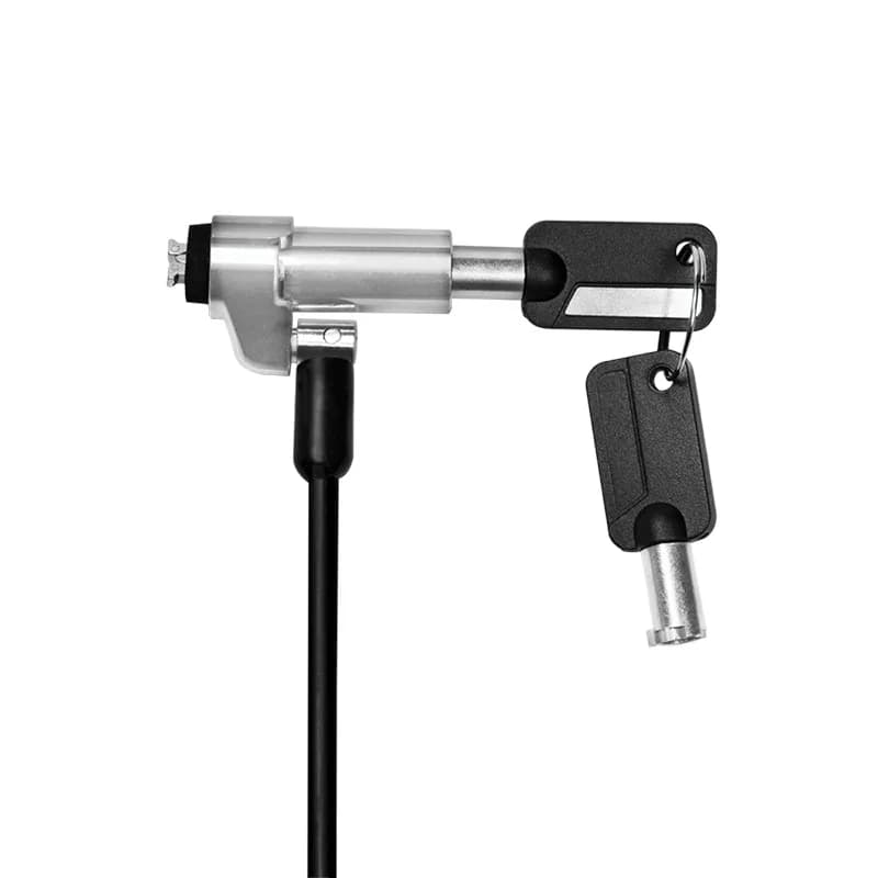 CABLU securitate LOGILINK pt. notebook, slot nano, 2 chei standard, 1.8m, cablu aliaj-zinc, permite pivotant si rotire, "NBS013" — miniatură