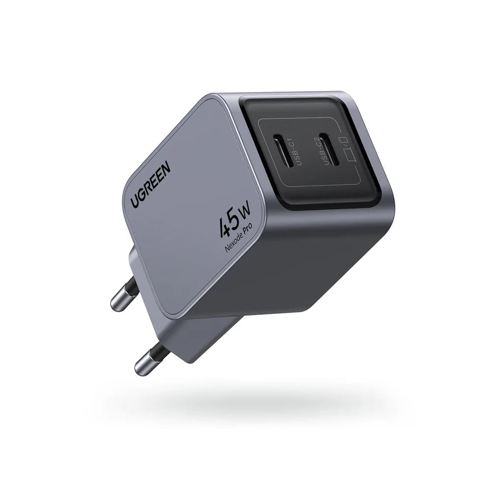 INCARCATOR retea Ugreen Nexode Pro GaN "X707" Quick Charge 45W, 2 x USB Type-C, gri "35008" - 6941876230082
