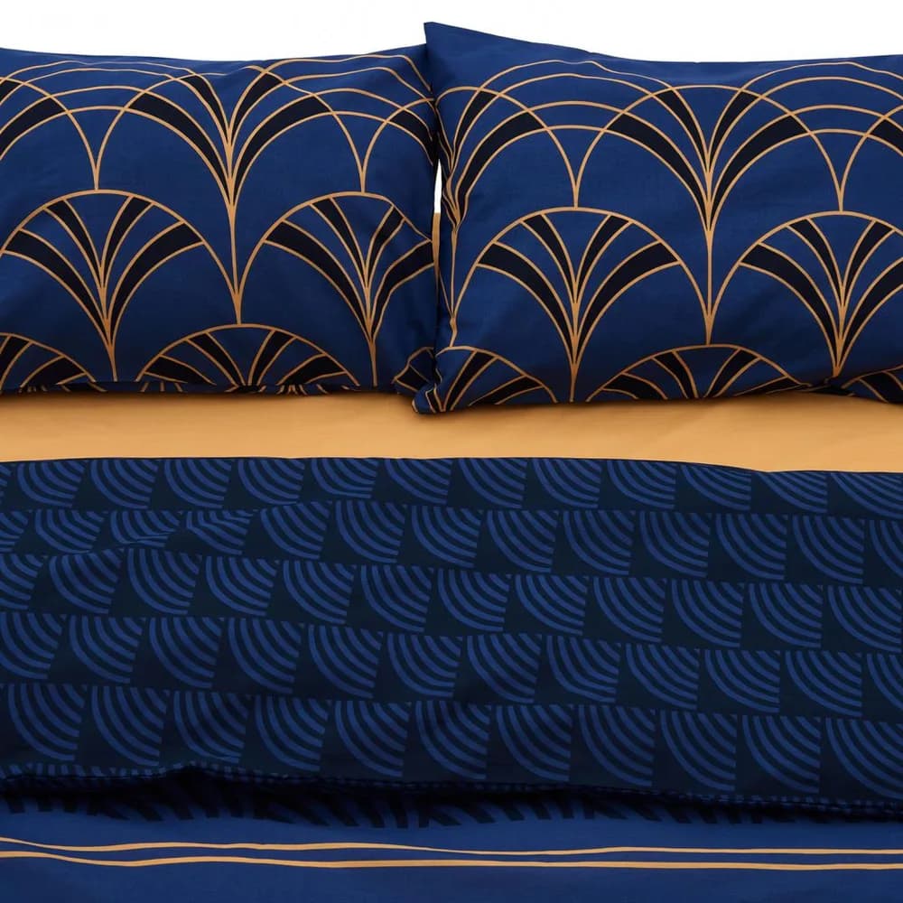Lenjerie kingsize, bumbac,132 TC, Wave — miniatură