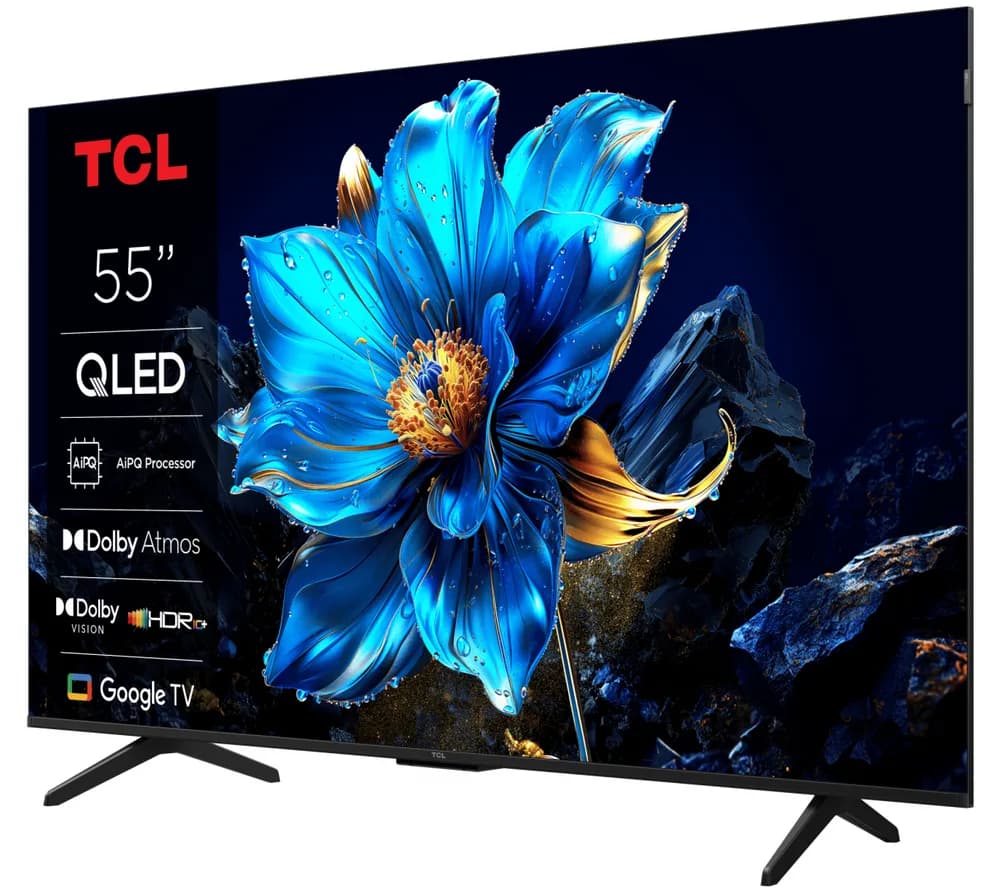 Televizor TCL QLED 55P7K, 139 cm, Smart Google TV, 4K, Clasa F — miniatură