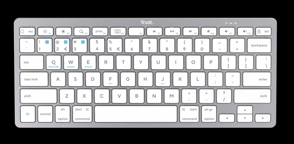 Tastatura Trust 24651, Wireless, Alb — miniatură
