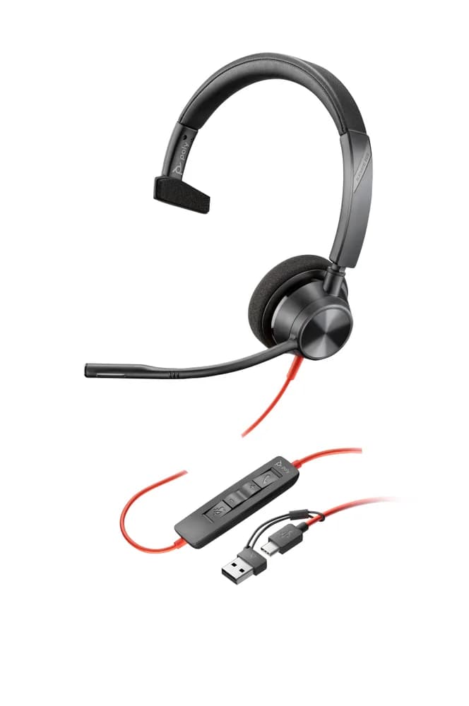 Poly BW 3310 Mono USB-C HS +USB-C/A"8X215AA"