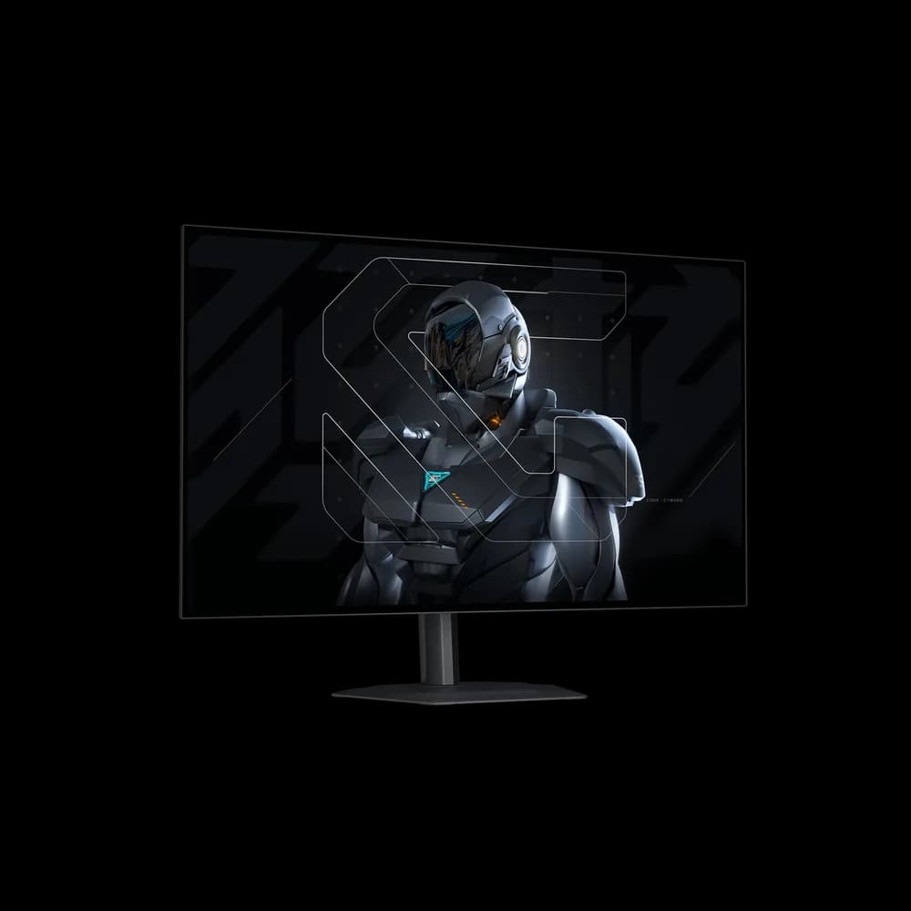 Monitor GIGABYTE MO27Q28GR OLED, 27", QHD, 2560 x 1440, HDMI, Displayport, KVM, nVIDIA G-Sync Compatible, RealBlack Glossy, Boxe, Pivot, 280 Hz, 0.03 ms, Negru "MO27Q28GR" — miniatură