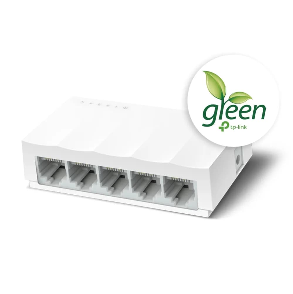 SWITCH TP-LINK 5 porturi 10/100 Mbps LiteWave, fanless "LS1005" — miniatură
