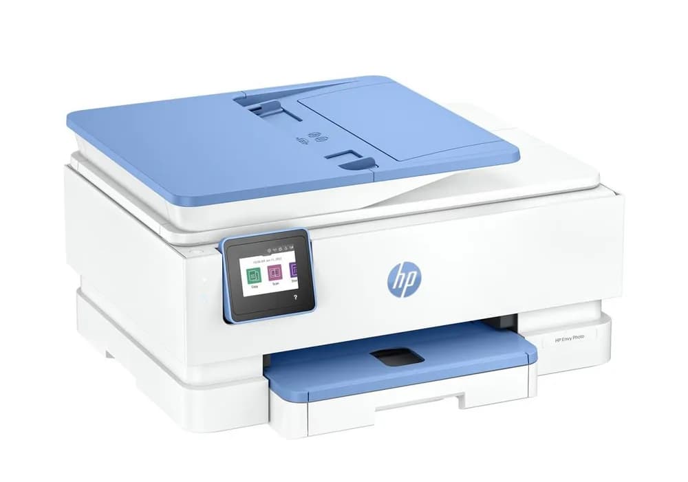 HP Envy Photo 7930 All-in-One Printer, A4, Color, Inkjet, Functii: Imprimare, scanare, copiere, Viteza imprimare; 22ppm mono, 20ppm color, Duplex, Volum lunar recomandat: 300-400 pagini, max. 1000 pagini, Rezolutie: pana la 4800 x 1200 dpi, Limbaje printare; HP PCL 3 GUI, Interfata: USB, WI-FI — miniatură