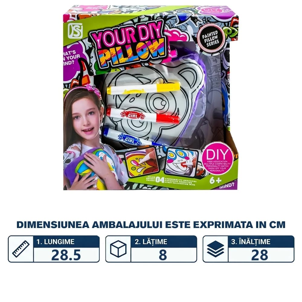 Set creativ, Perna de colorat + carioci — miniatură