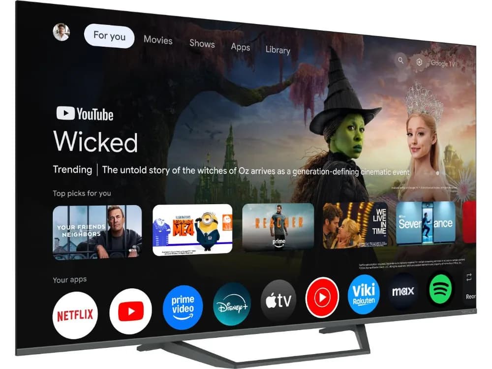 Tesla Google TV QLED Q50E655GUS, 127 cm, UHD, gri250 cd/m, CI+, HDR, VESA 200x300mm "Q50E655GUS" — miniatură