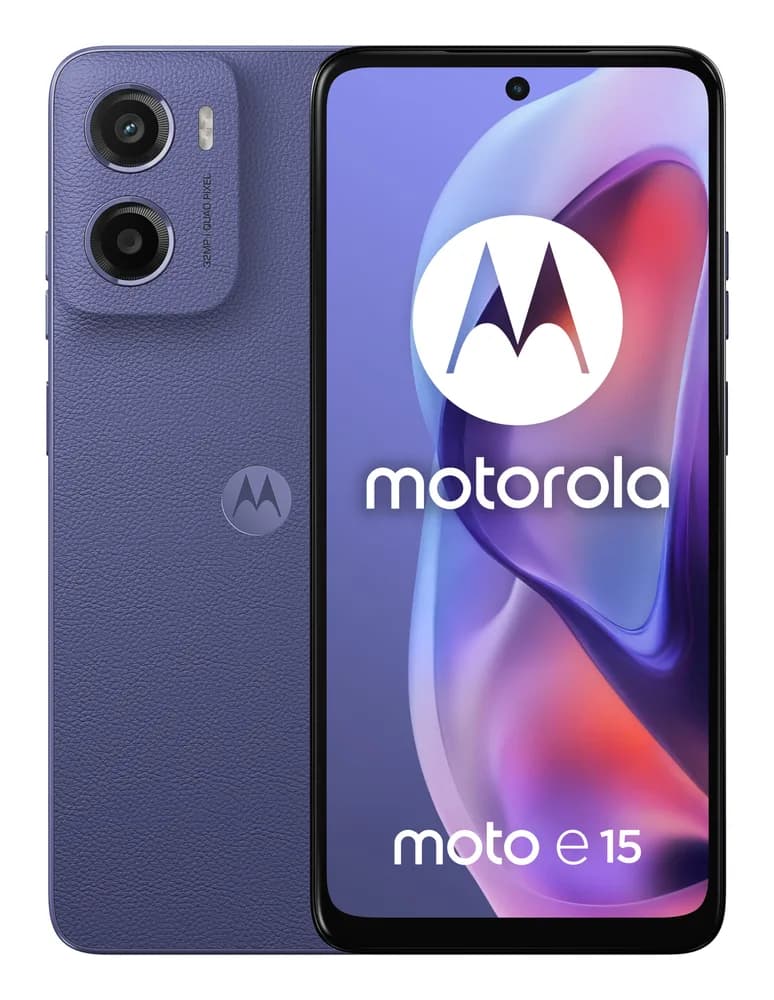 Smartphone Moto e15 64GB 2GB RAM Dual SIM Fresh Lavander "PB6S0003PL" — miniatură