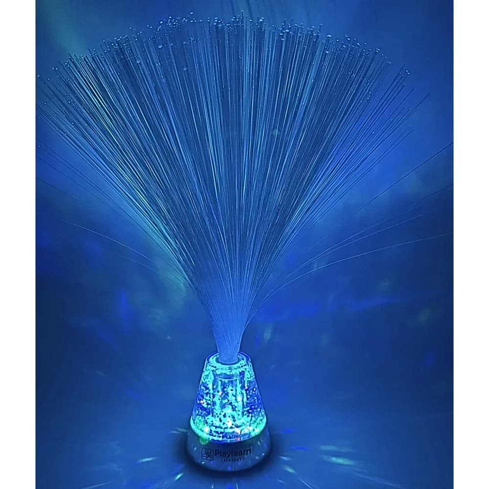 Lampă cu fibră optică – bază cu sclipici — miniatură