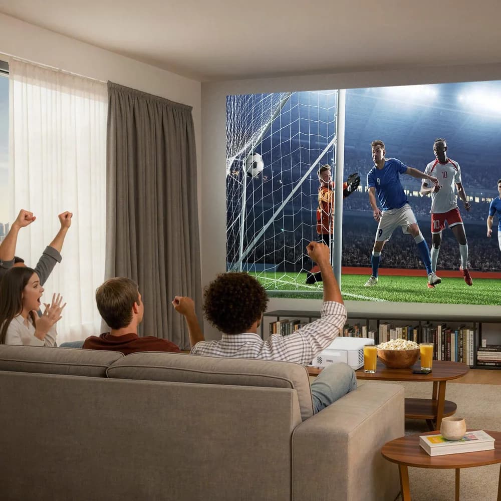 Videoproiector BenQ TH575i, Full HD (1920x1080), 3.800 lumeni, 16:9, 15.000:1, lampa 6.000 ore/ 15.000 ore ecomode, zoom 1.1x, 2* HDMI, USB Type A, RS232, boxa 10W, audio out, dongle smart BenQ QS01 cu Google TV si WiFi integrat, telecomanda cu baterii incluse, 2.3 kg, 29-34 dB, culoare alb — miniatură