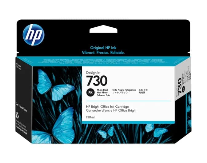 Cartus Cerneala Original HP Photo Black, nr.730, pentru DesignJet T1600|T1700|T2600, 130ml, "P2V67A"