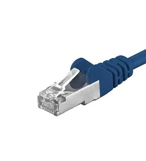Patchcord SFTP RJ45-RJ45 Cat.6A, 0.5m, albastru, "SFTP-6A-0.5-BL"