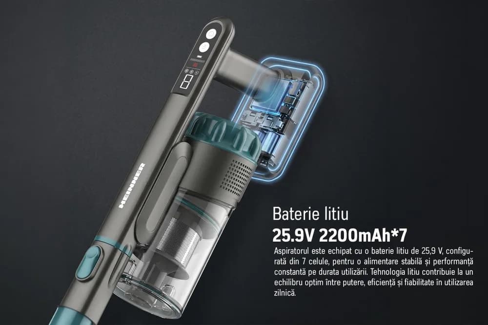 Aspirator vertical HEINNER FastClean 300 HSVC-PB300GR — miniatură