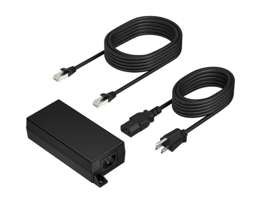 Poly PoE++ 65W 2.5G Adapter with 3.66m CAT6A Cable and Power Cord — miniatură