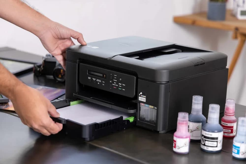 Multifunctional Inkjet CISS Color brother DCP-T730DW, A4, Functii: Impr.|Scan.|Cop., Viteza de Printare Monocrom: 16ppm, Viteza de printare color: 15.5ppm, Conectivitate:USB|WIFI, Duplex:Da, ADF:ADF(incl.TV 11lei) "DCPT730DWYJ1" — miniatură