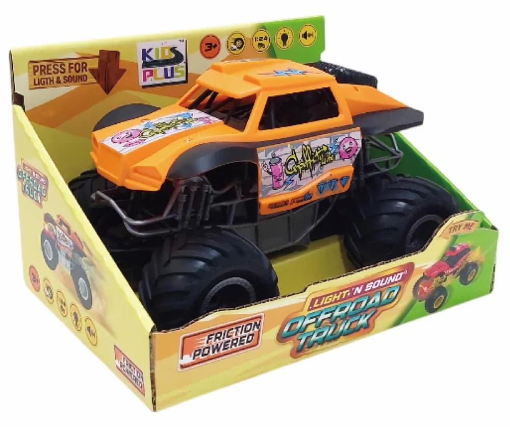 MASINUTA CU LUMINI, SUNETE SI FRICTIUNE, SCARA 1/24, 19CM, DIVERSE CULORI- PORTOCALIU, ALBASTRU SI ROZ — miniatură