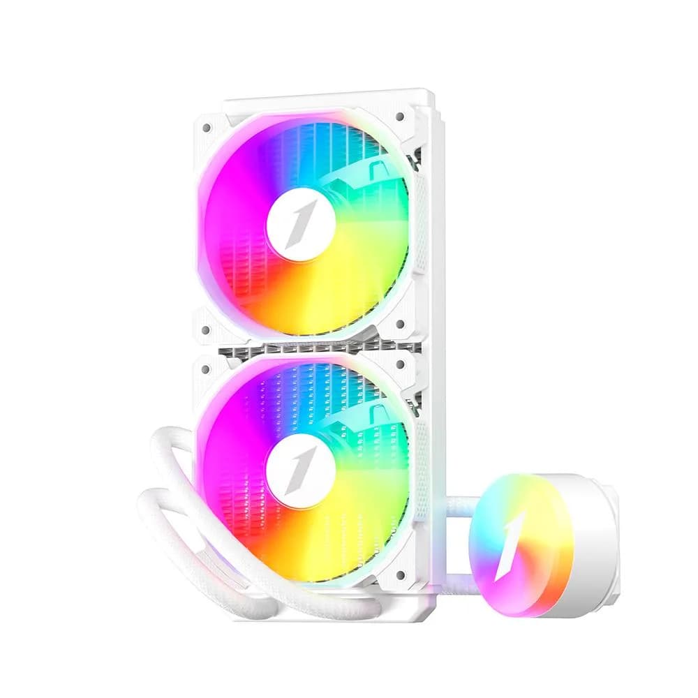 Cooler Procesor 1STPLAYER THUNDERSTORM TS2 240, Lichid, 12 cm, 2 ventilatoare, aRGB — miniatură