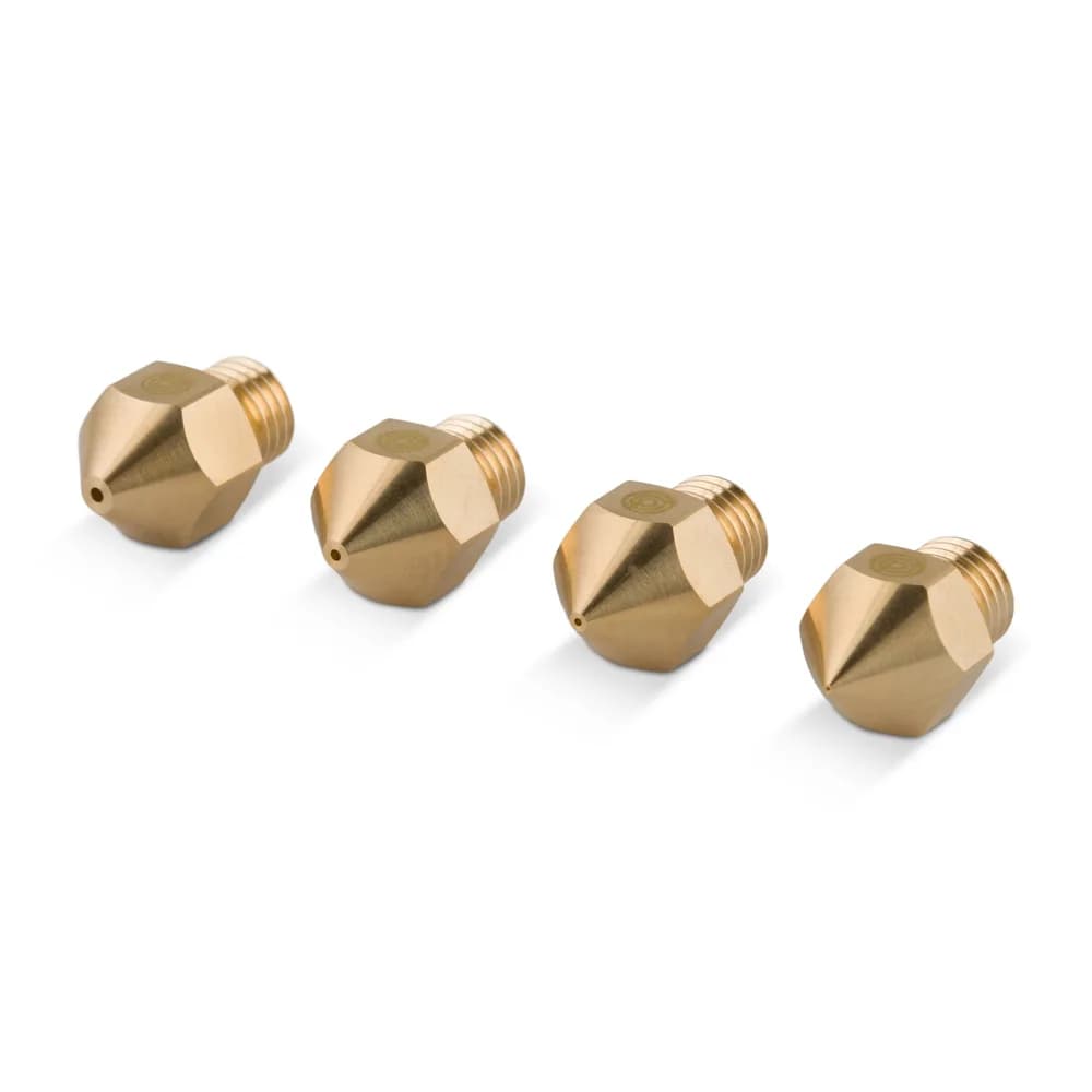 Duză PrimaCreator CR-10S Pro Mixed Size Brass – 4 buc (0,20 mm/0,40 mm/0,60 mm/0,80 mm)