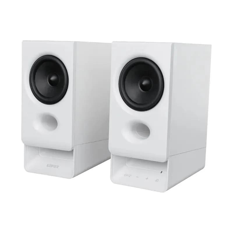 BOXE EDIFIER 2.0, RMS: 5W (2 x 2.5W), bluetooth v6.0, volum, mufa casti, touch panel, AUX/USB-C, Edifier App, USB power, MDF, white, "R20BT-W" — miniatură