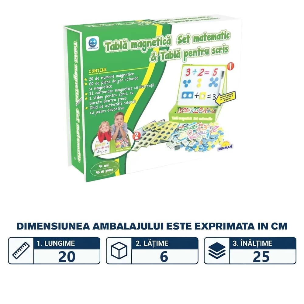 Smile Games - Joc educativ matematic pe tableta magnetica — miniatură