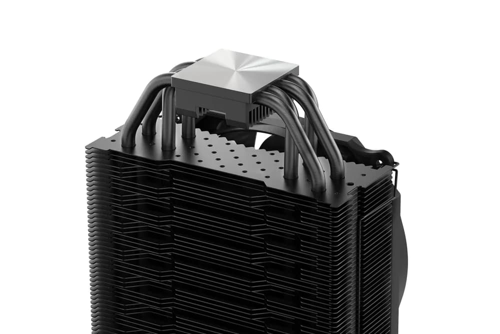 COOLER be quiet "Dark Rock Slim",racire aer, Ø6 mm×4 pcs heatpipe, skt. Intel LGA 1700/1200/115x/2066/2011-v3 AMD AM5/AM4, fan 120mm, 1500 rpm, conectare 4-pin PWM, LED, "BK024" — miniatură
