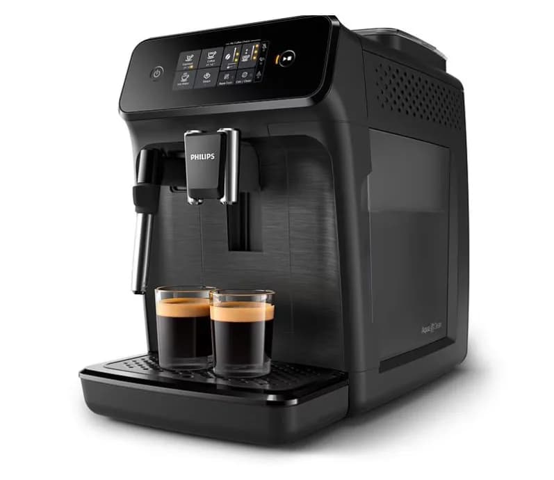 Espressor automat Philips EP2220/10, sistem de spumare a laptelui, 2 bauturi, filtru AquaClean, 15 bar, rasnita ceramica, optiune cafea macinata, Negru — miniatură
