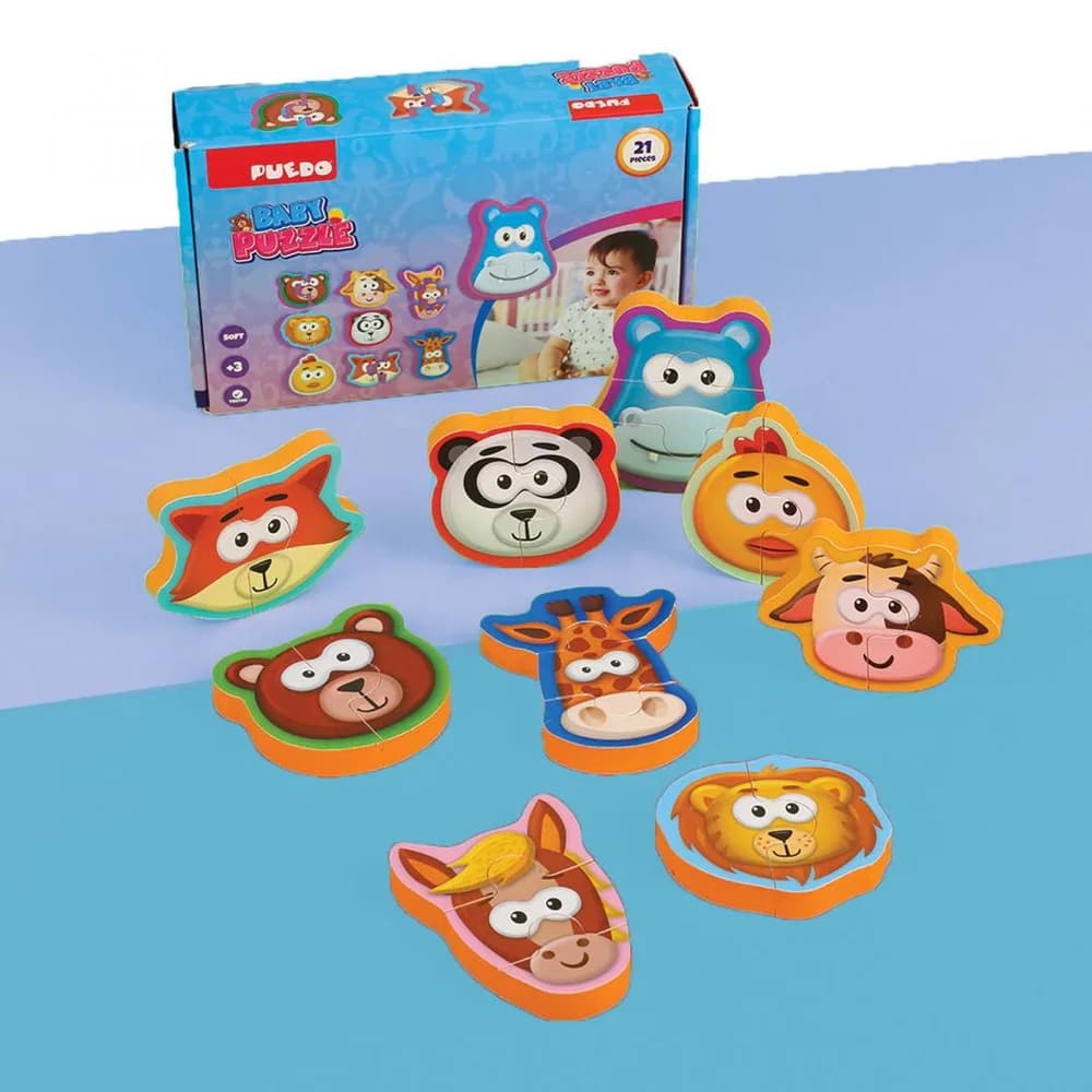 PUZZLE BABY DIN SPUMA EVA, 21 PIESE, PUEDO — miniatură