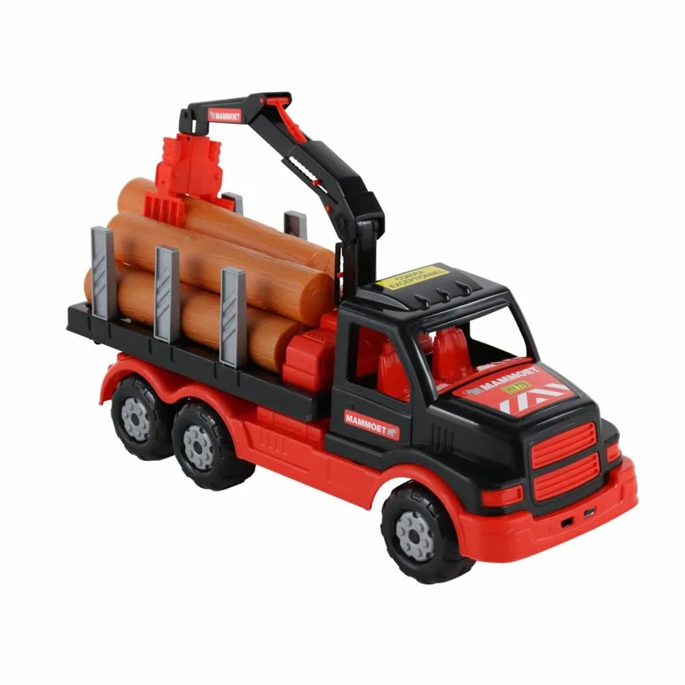 Camion cu lemne - Mammoet, 47x16x26 cm, Polesie — miniatură