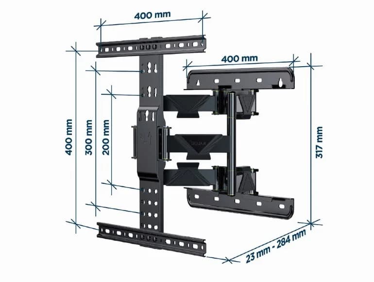 SUPORT de perete GEMBIRD, pt 1 TV/monitor, diag. max 32" - 65", full-motion, max 36 kg, "WM-65ST-01" — miniatură