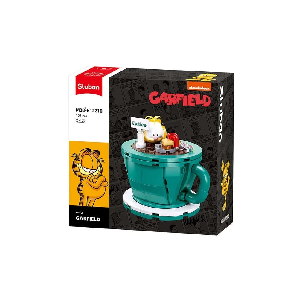 Set de constructie, 6 modele/display, Garfield - Sluban — miniatură