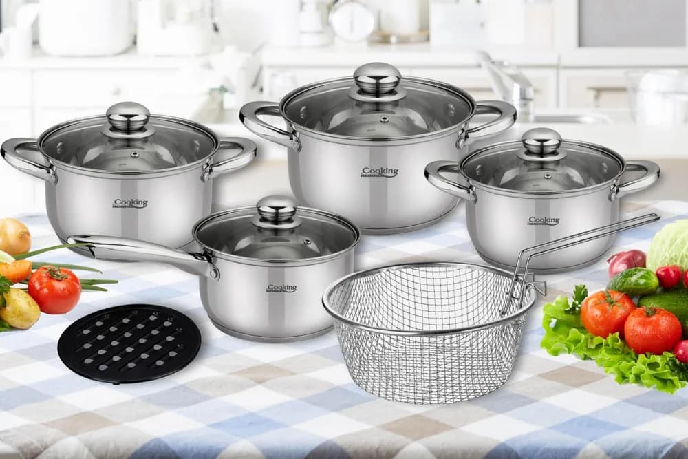 MADELINE, SET GATIT INOX 10 PIESE, COOKING BY HEINNER — miniatură